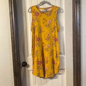 Yellow floral dress